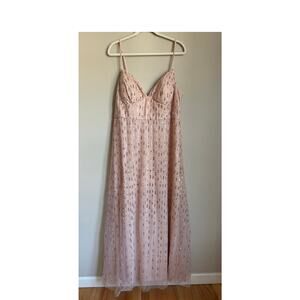 Ever Pretty Blush Sequin Tulle Formal Dress | Size 16 | NWT Balletcore Coquette